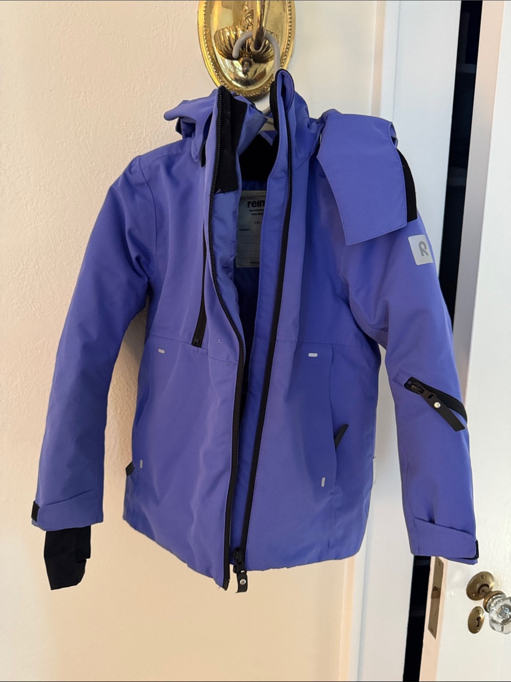 Kids Waterproof Puffer Jacket in Violet